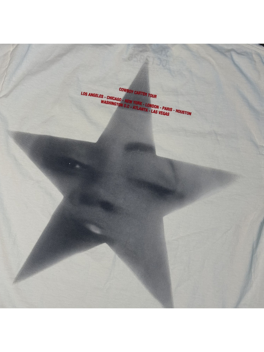 XL Cowboy Carter Tour T-Shirt Beyonce Lone Star Face Graphic 2025